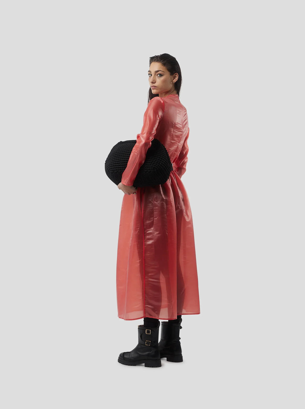 Jupe Cleo In Coral Neoshell Technical Voile