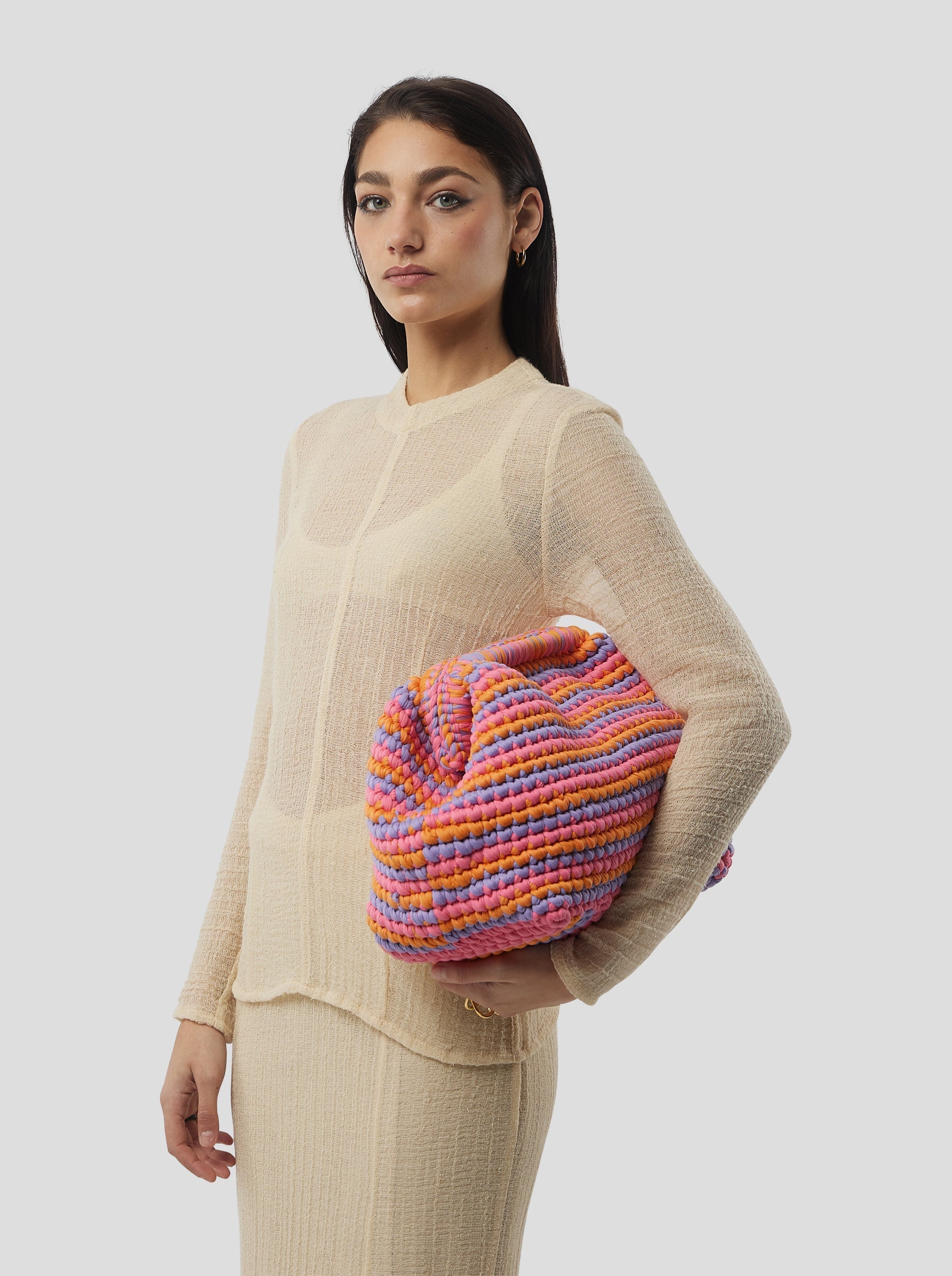 Top Cooper Top In Sand Salted Voile