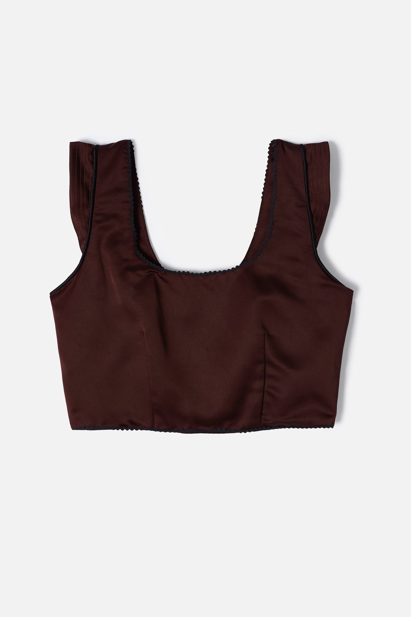 Top Triana Satin Marron