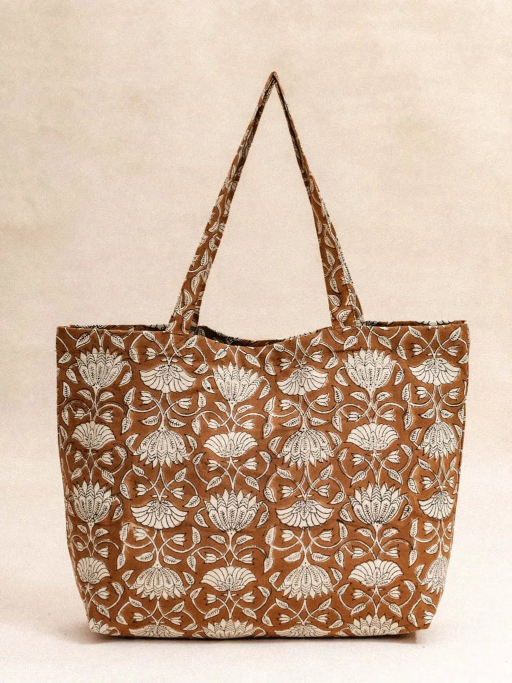 Tote Bag -  Lotus Marron KIRANE