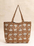 Tote Bag -  Lotus Marron KIRANE