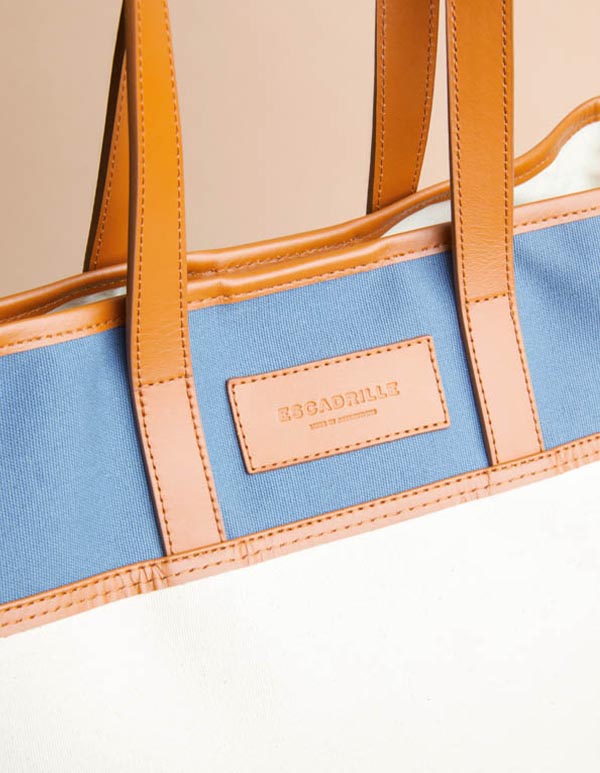 Sac A Main Le Tote Bag By Escadrille - Bleu - Femme