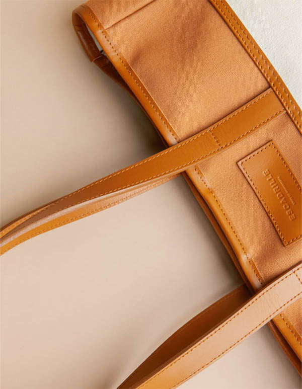 Sac A Main Le Tote Bag By Escadrille - Camel - Femme