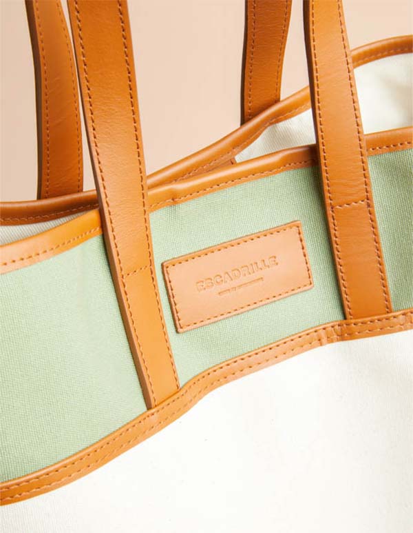 Sac A Main Le Tote Bag By Escadrille - Kaki - Femme