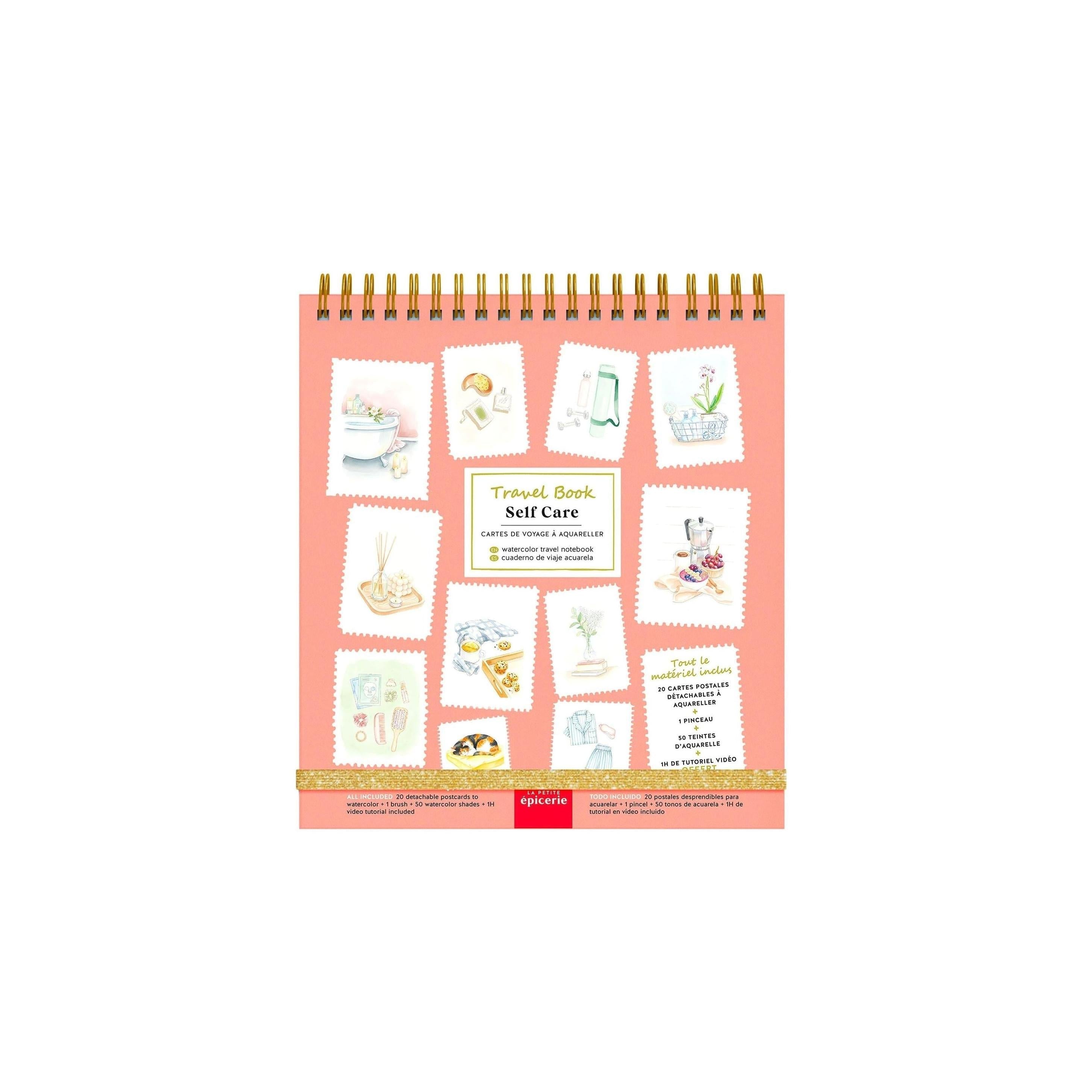 Travel Book - Carnet Aquarelle - Thème Self-Care