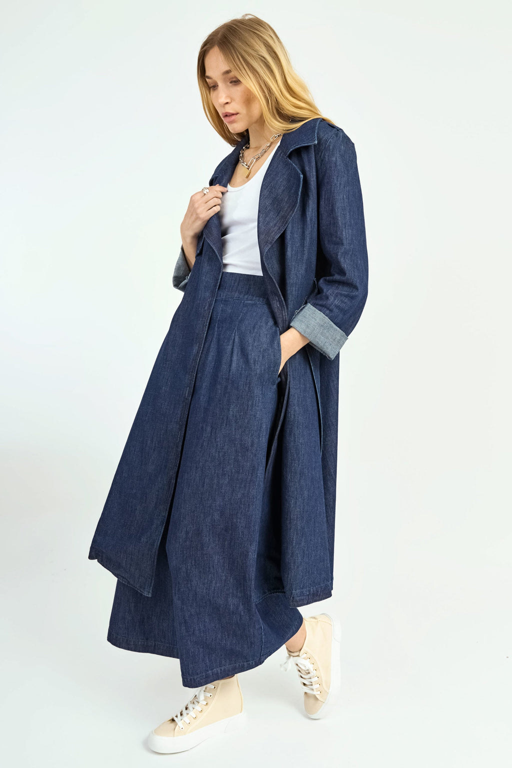 Trench - Faith - Denim Bleu