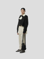 Trench Crop Trevor In Black Tela Trenk