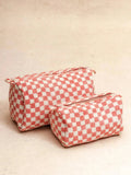Trousse  - Toilette et maquillage - Damier Pétale KIRANE