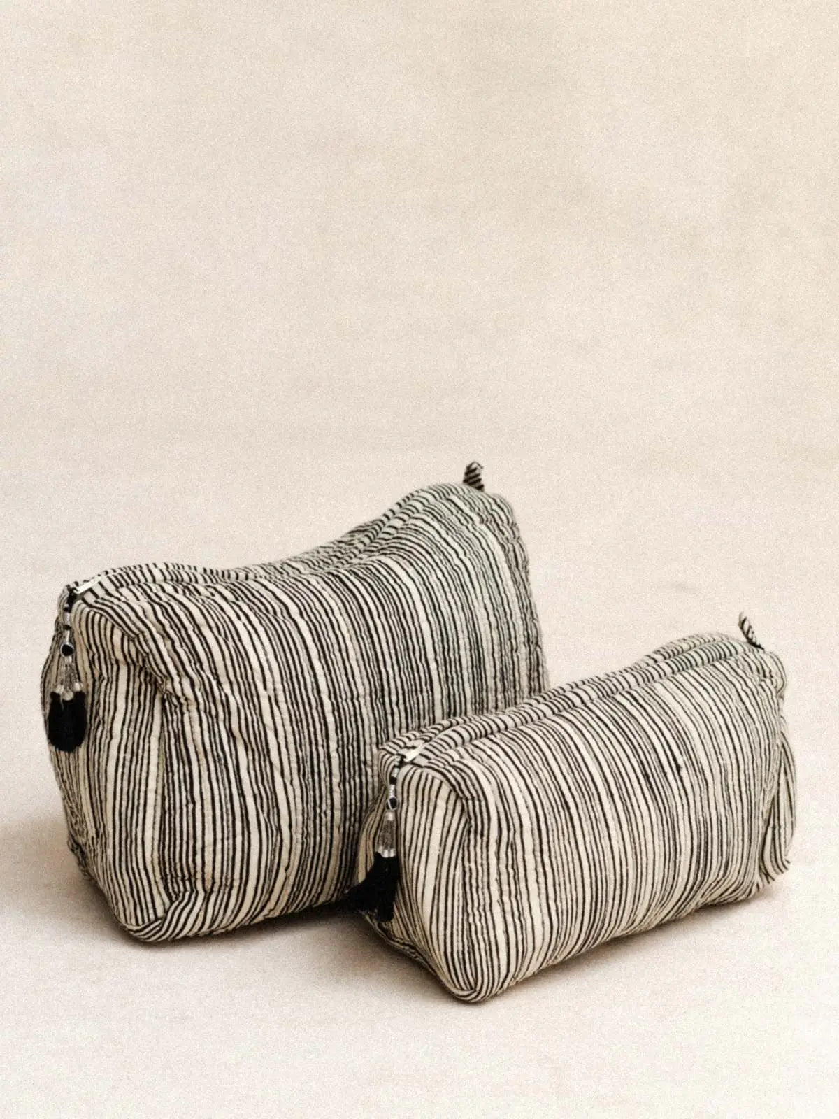 Trousse - Maquillage - Rayure Noire - kirane