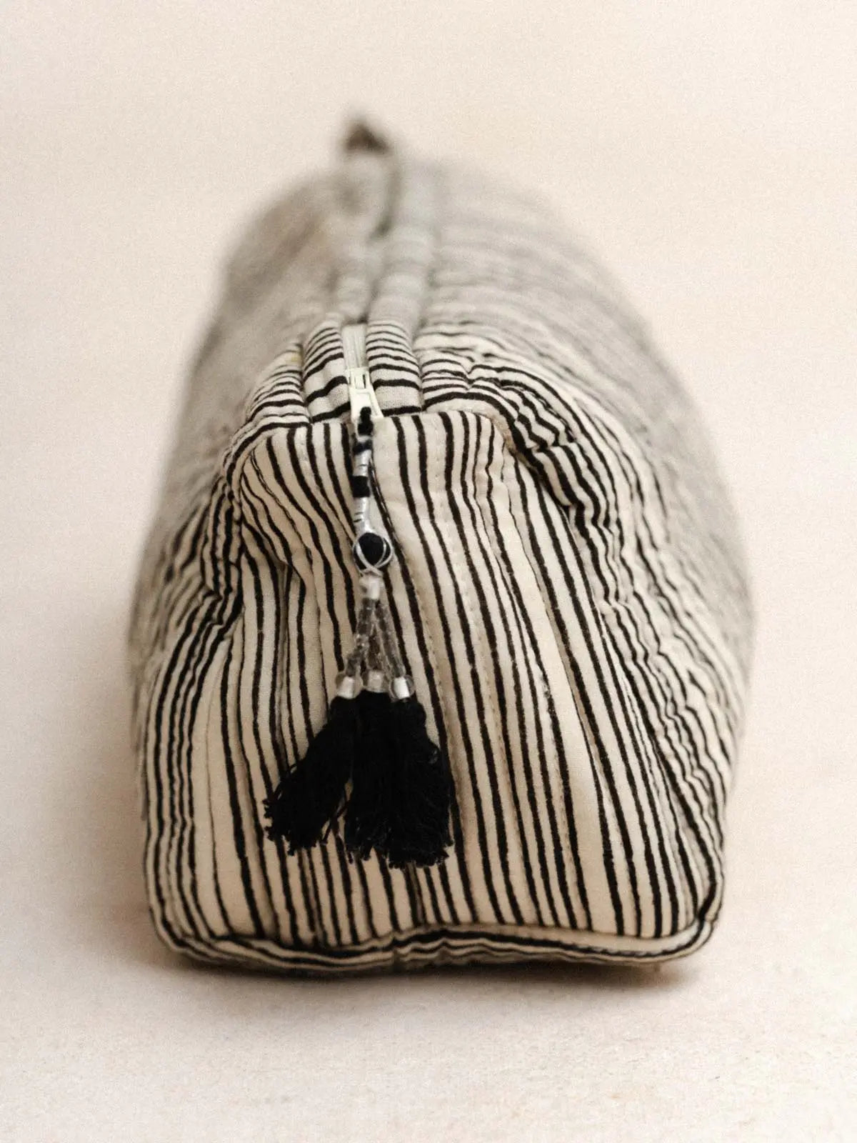 Trousse - Maquillage - Rayure Noire - kirane