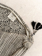 Trousse - Maquillage - Rayure Noire - kirane