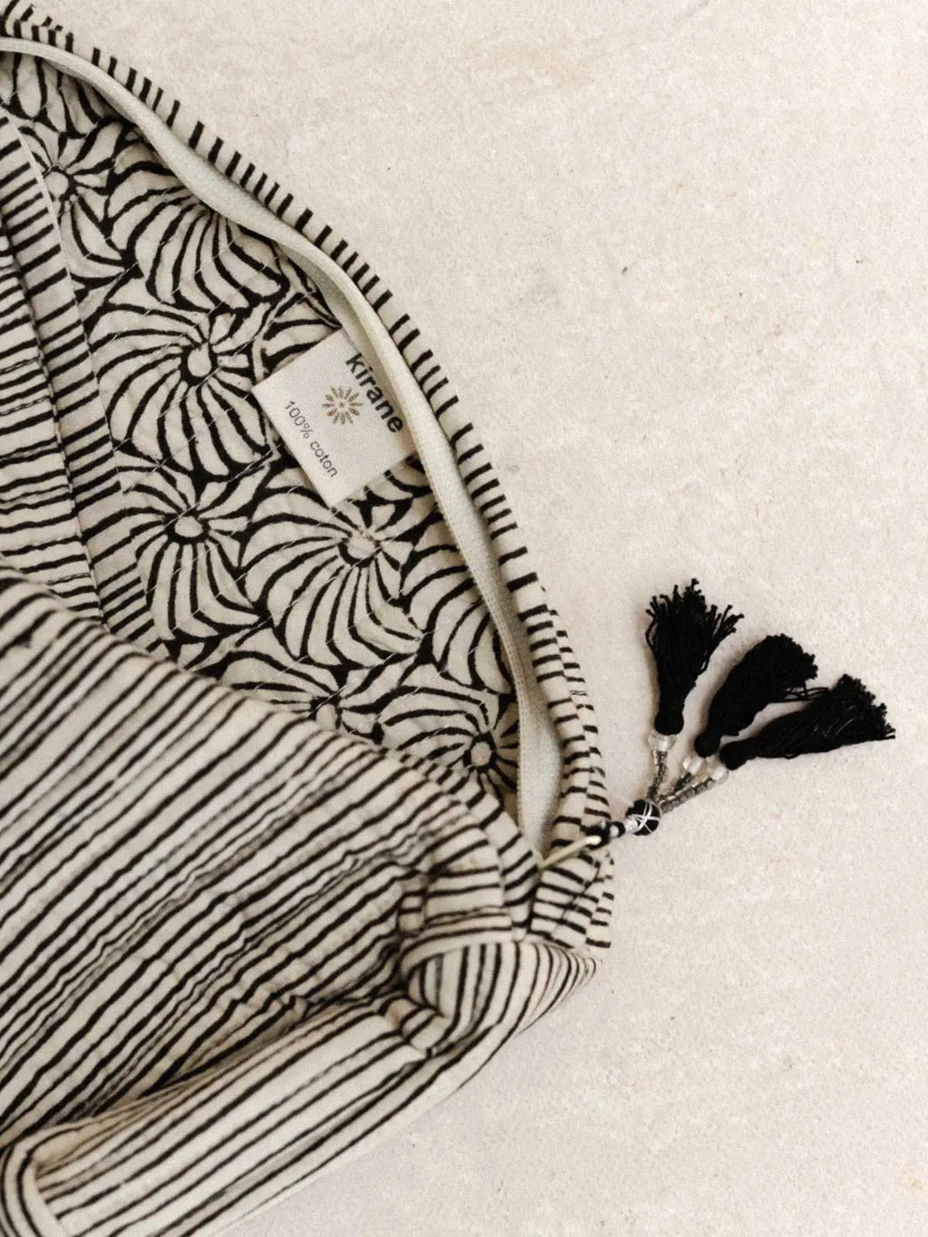 Trousse - Toilette - Rayure noire - kirane