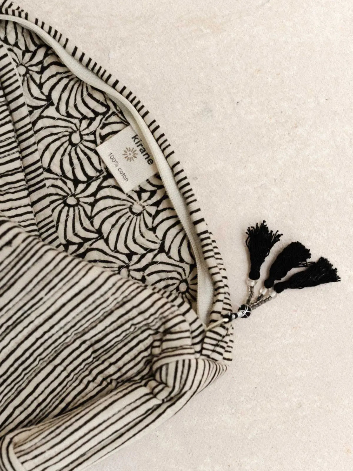 Trousse - Toilette - Rayure noire - kirane