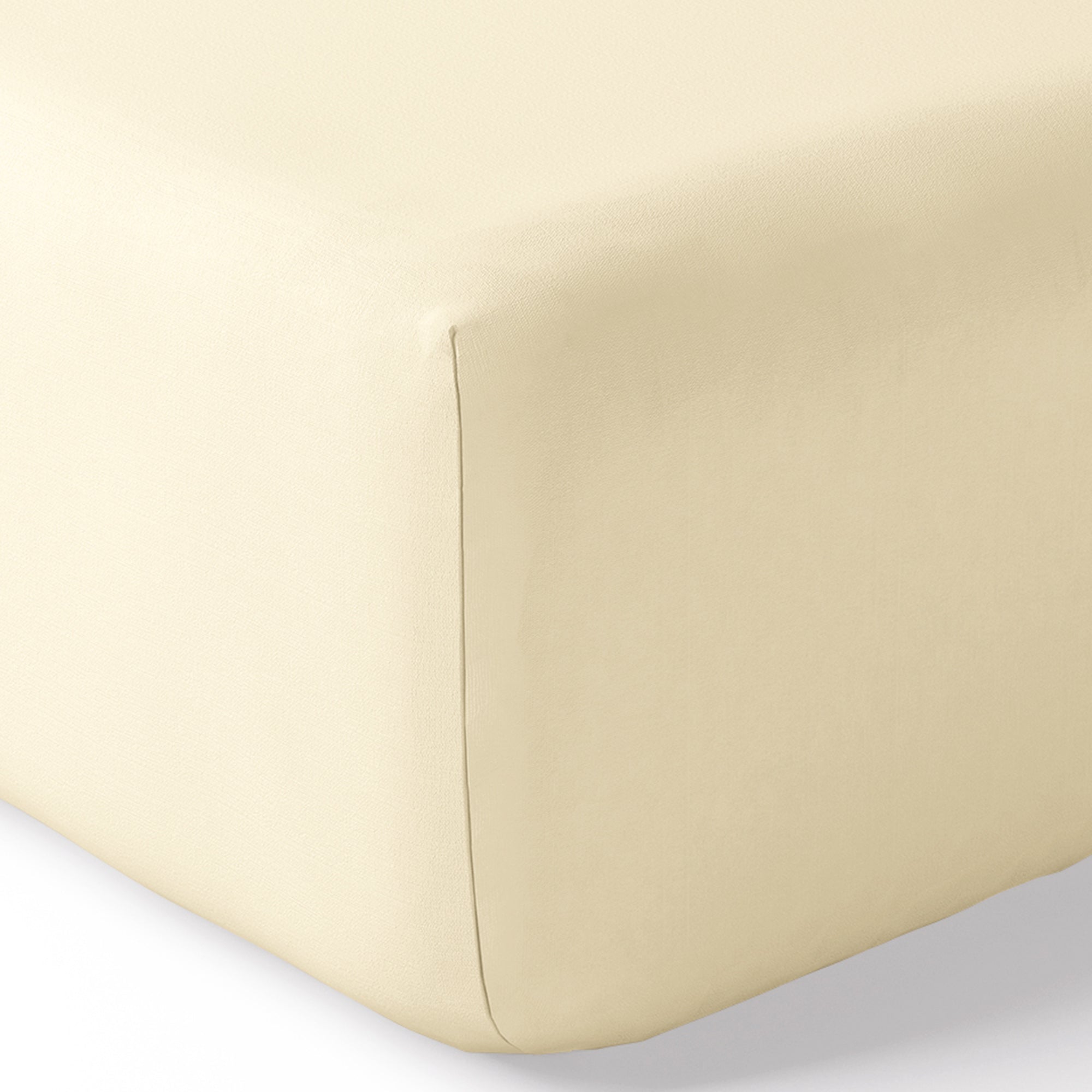 Drap Housse - 100% Percale Coton - Ivoire