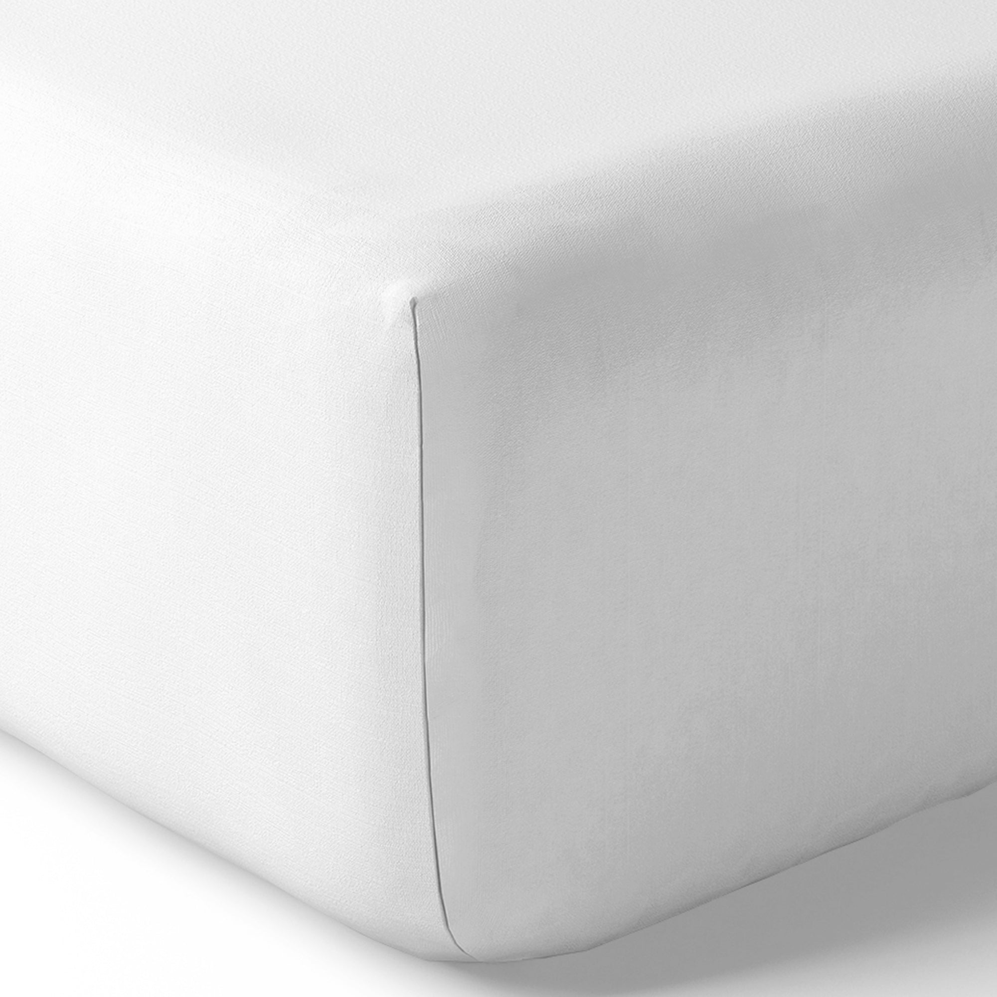 Drap Housse - 100% Percale Coton - Neige