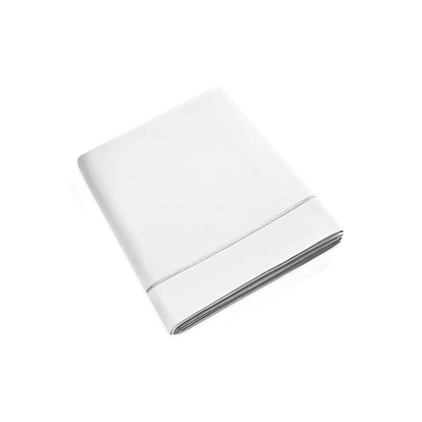 Drap Plat - 100% Percale Coton - Neige