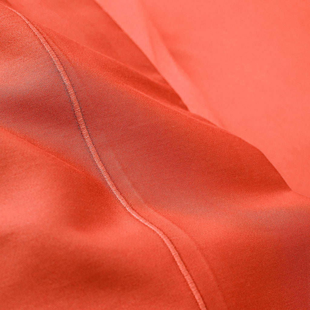 Drap Plat - 100% Percale Coton - Terracotta