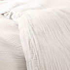 Parure De Couette (Housse + Taies D'Oreiller) - 100% Gaze De Coton - Neige