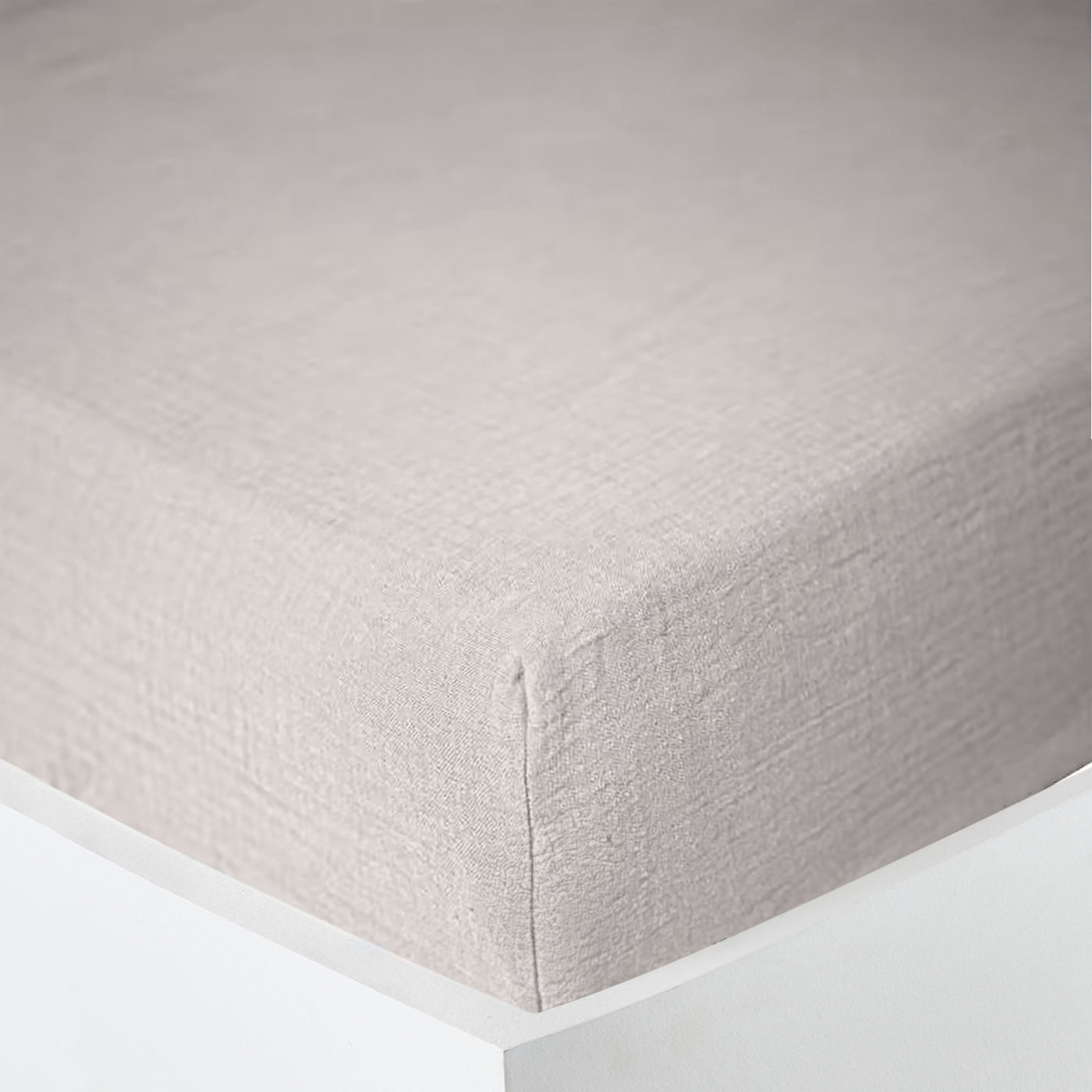 Drap Housse Gaze De Coton - Perle