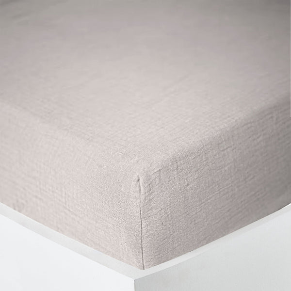Drap Housse Gaze De Coton - Perle