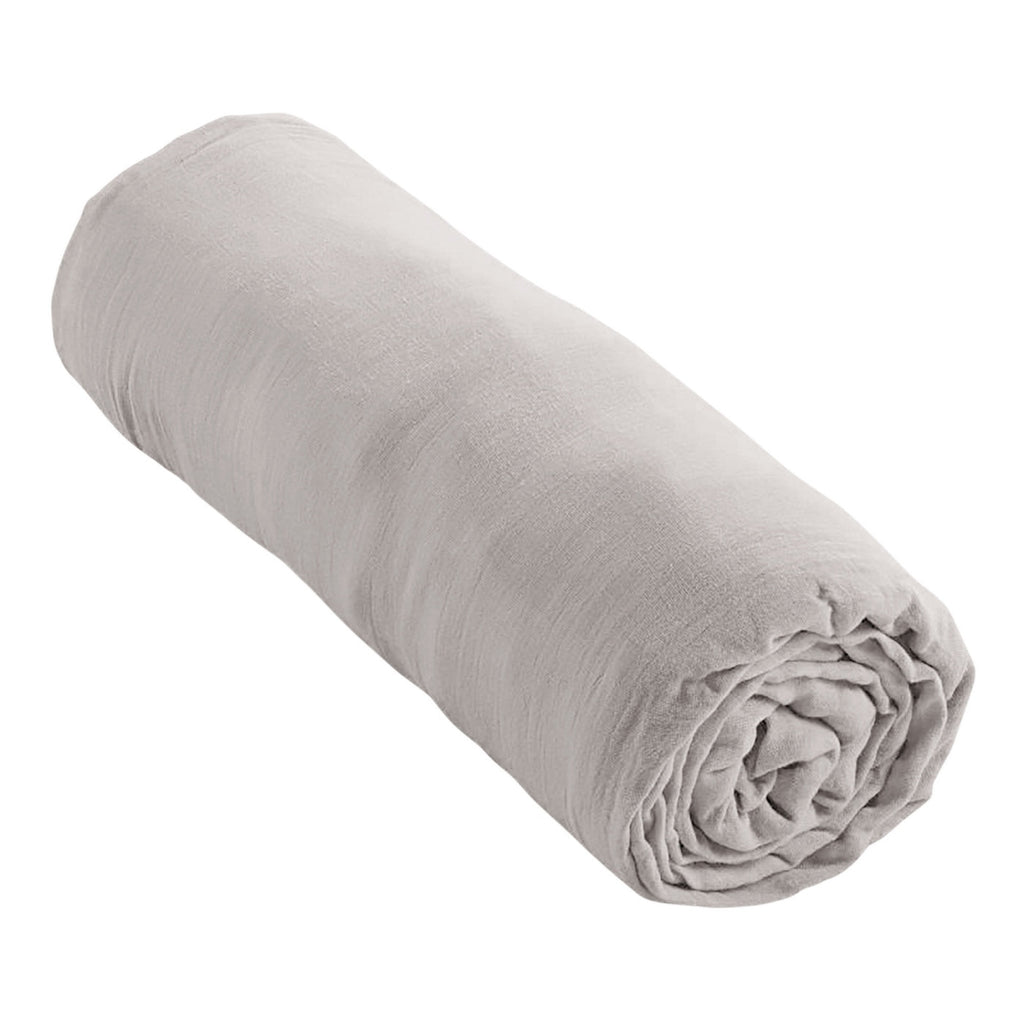 Drap Housse Gaze De Coton - Perle