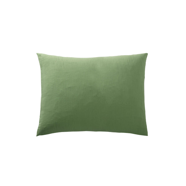 Taie D'Oreiller - Gaze De Coton - Olive