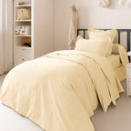 Housse De Couette - 100% Percale Coton - Ivoire