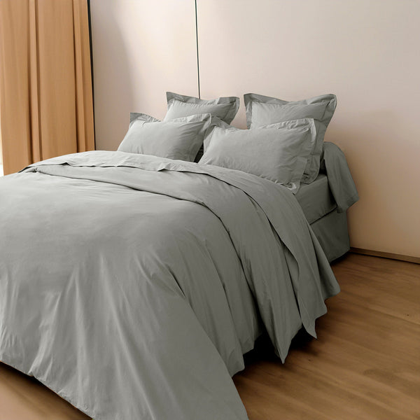 Housse De Couette - 100% Percale Coton - Perle