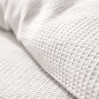 Parure De Couette (Housse + Taies D'Oreiller) - Nid D'Abeille - Neige