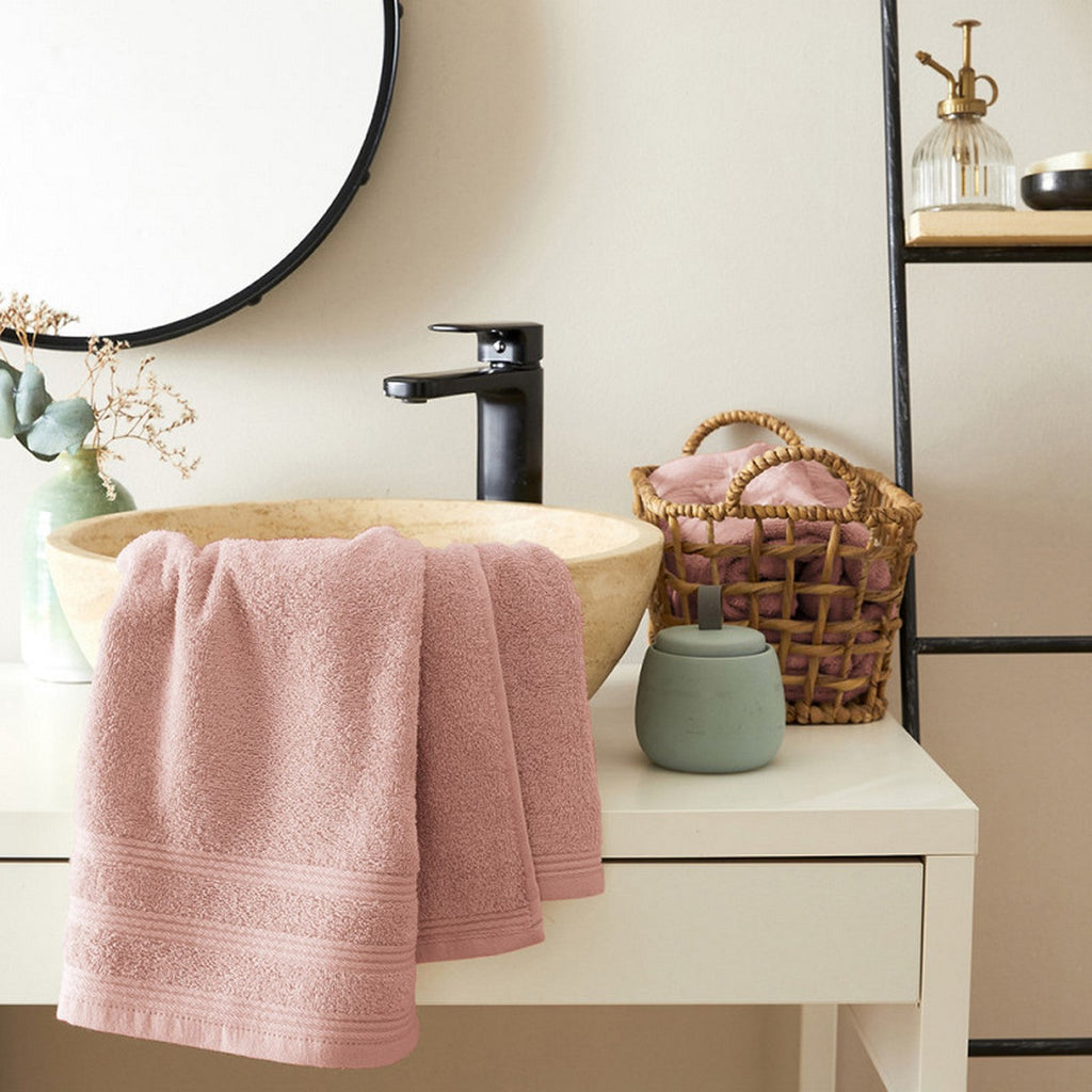 Serviette De Toilette "Spa" - 100% Coton - Blush