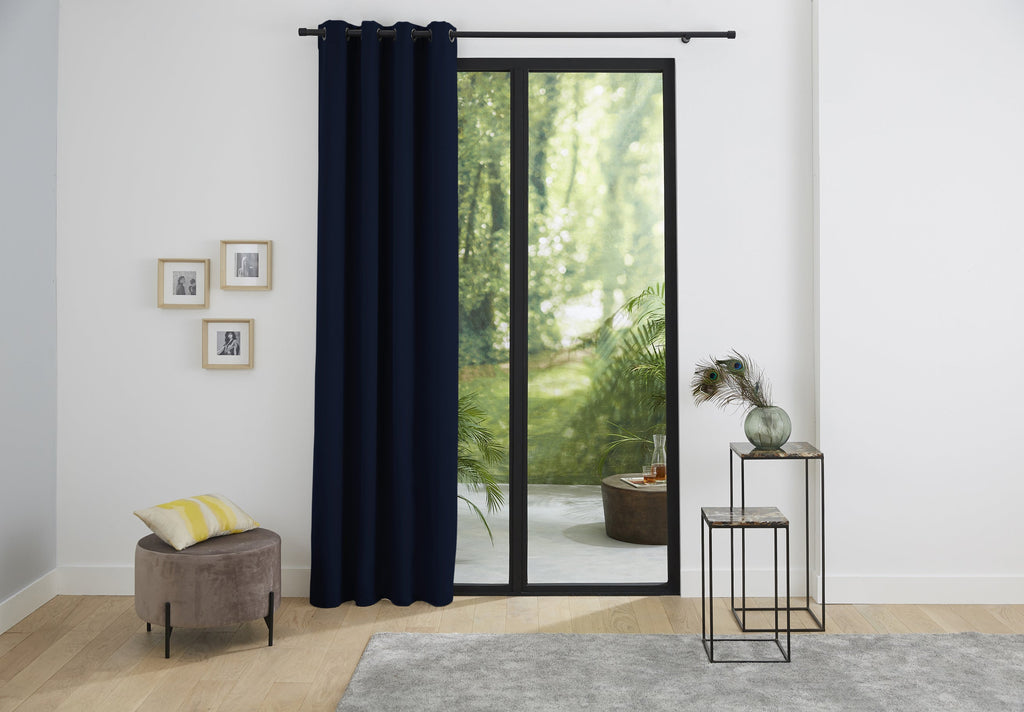 Rideaux Thermiques - 100% Polyester - Bleu Nuit