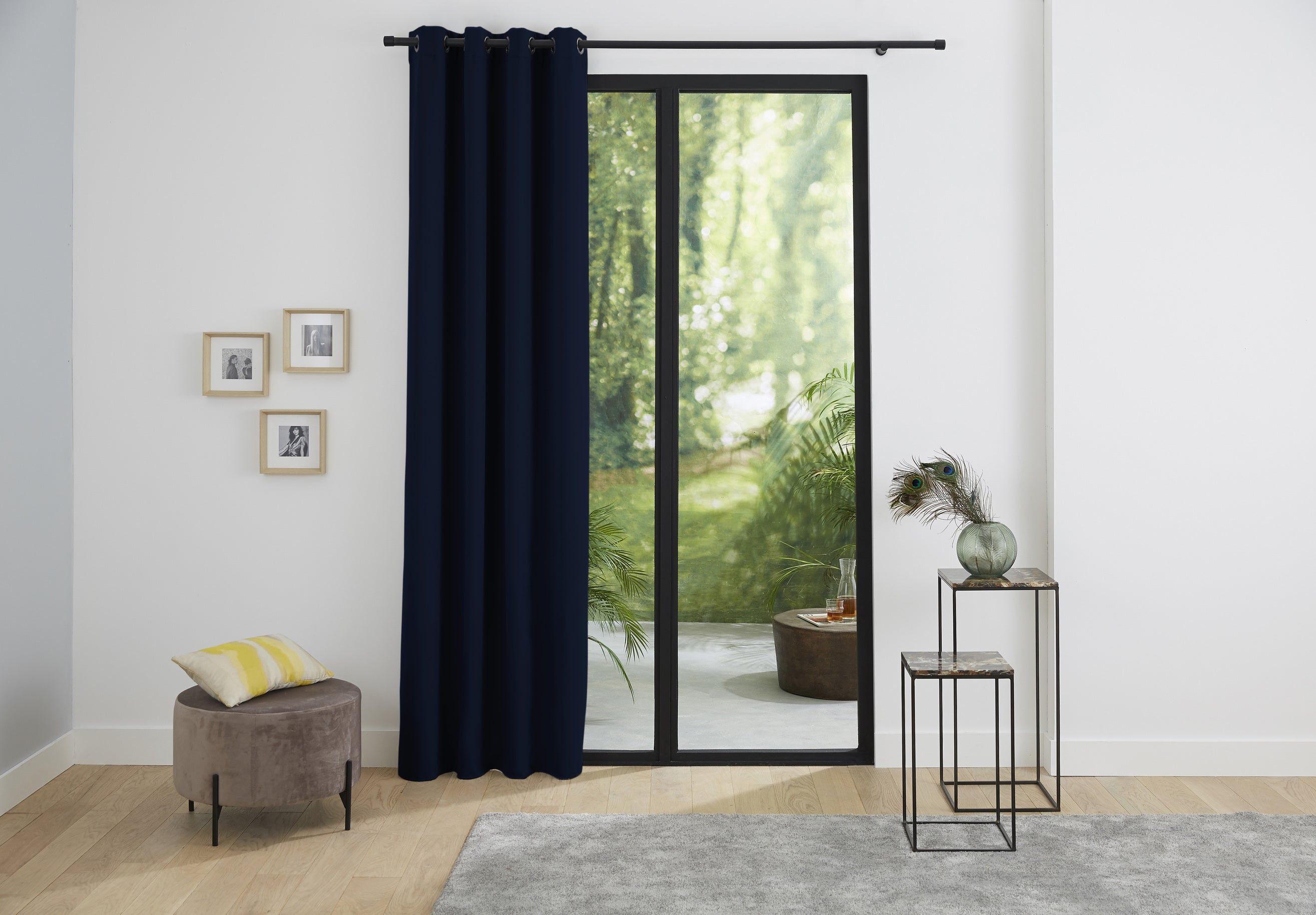 Rideaux Thermiques - 100% Polyester - Bleu Nuit