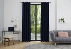 Rideaux Thermiques - 100% Polyester - Bleu Nuit