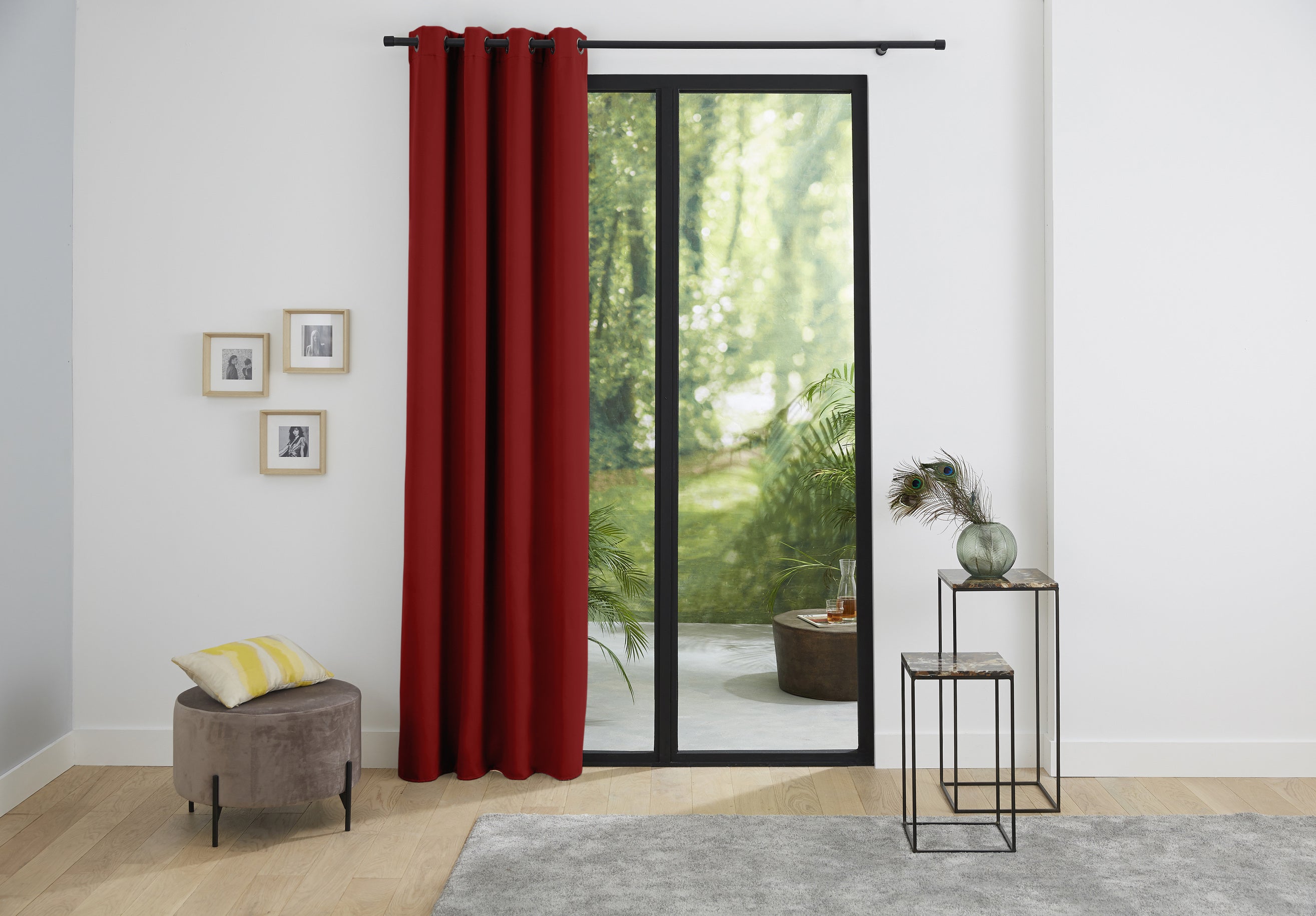 Rideaux Thermiques - 100% Polyester - Cerise