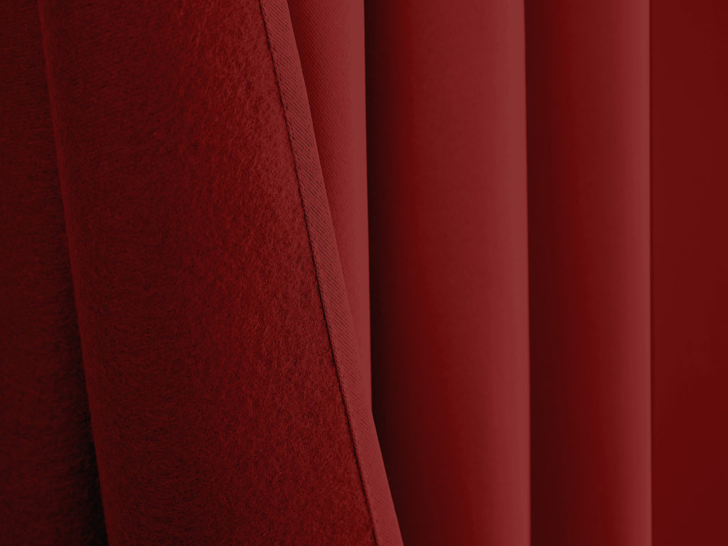 Rideaux Thermiques - 100% Polyester - Cerise
