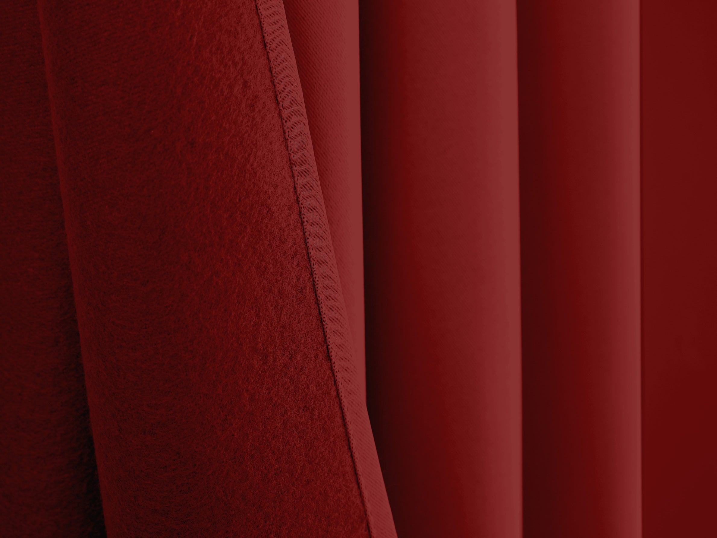 Rideaux Thermiques - 100% Polyester - Cerise