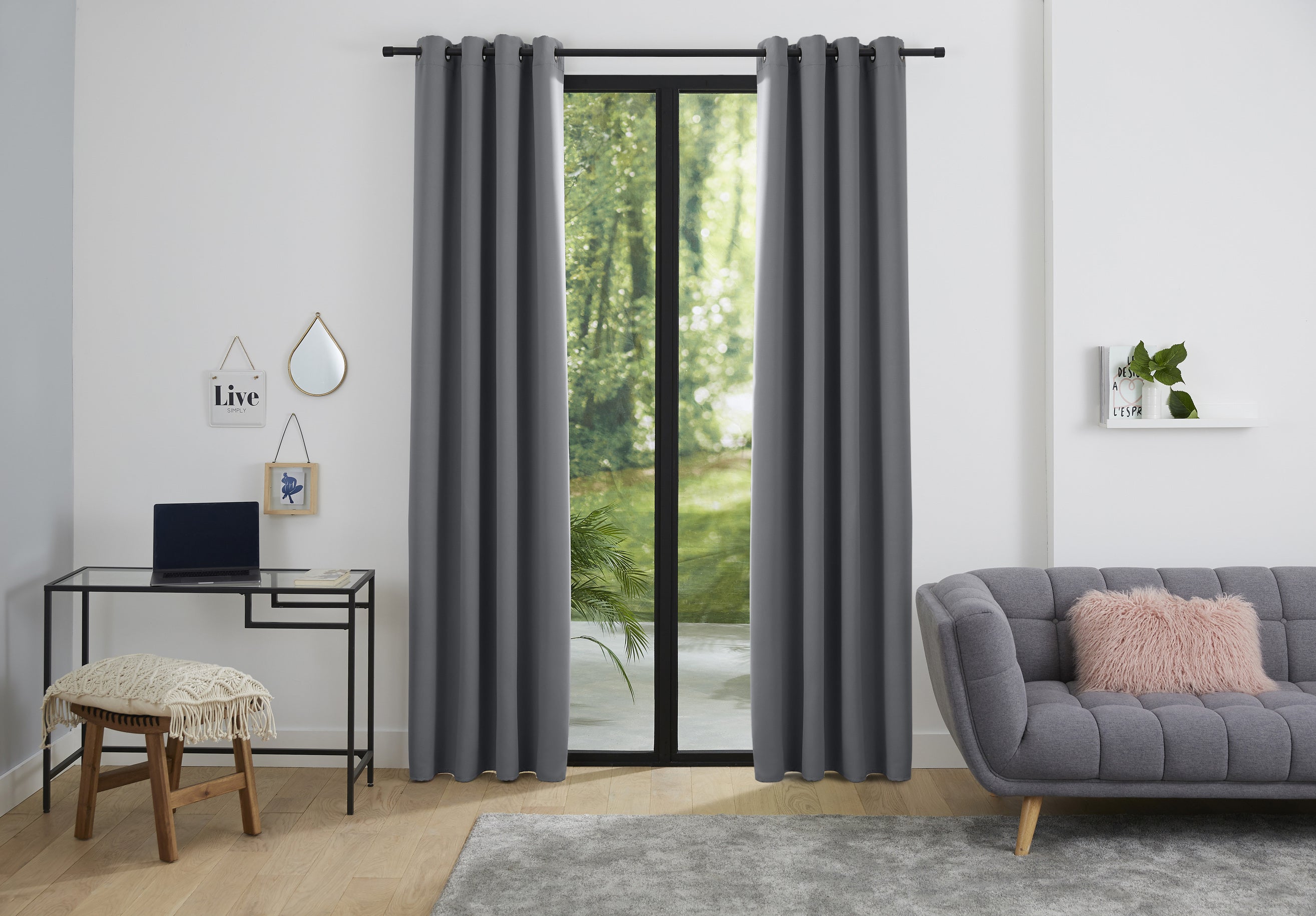 Rideaux Thermiques - 100% Polyester - Granite
