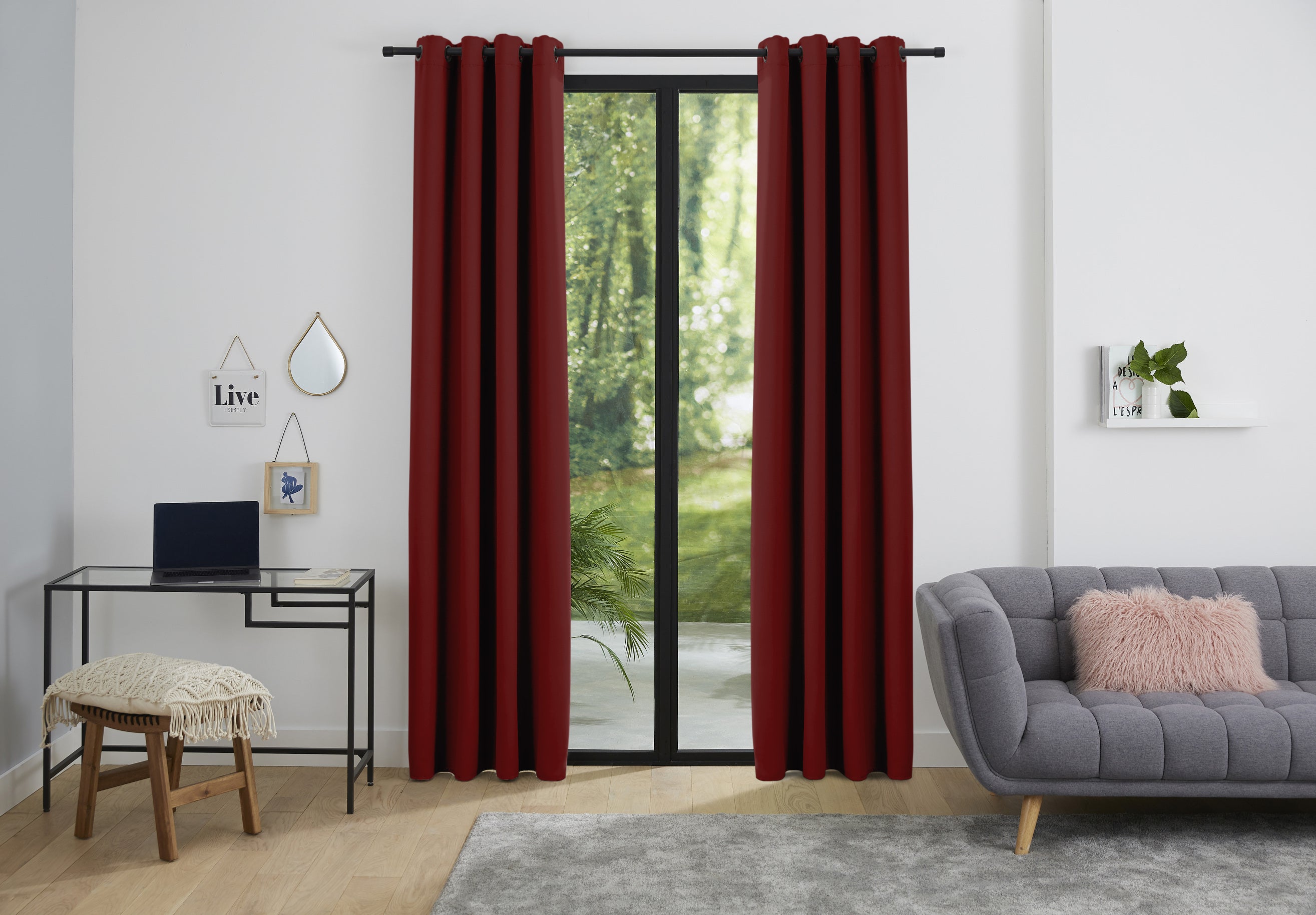 Rideaux Thermiques - 100% Polyester - Lie De Vin