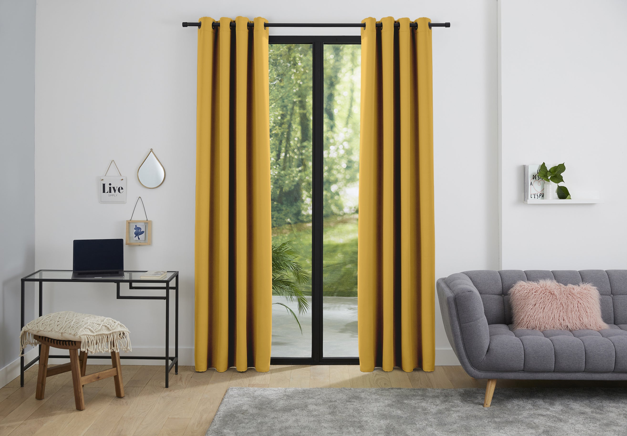Rideaux Thermiques - 100% Polyester - Miel