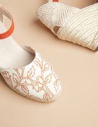 Espadrilles Udaipur Bride - Toile Motif Indien - Femme