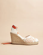 Espadrilles Udaipur Ruban - Toile Motif Indien - Femme