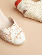 Espadrilles Udaipur Ruban - Toile Motif Indien - Femme