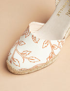 Espadrilles Udaipur Ruban - Toile Motif Indien - Femme