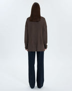 Gilet long ouvert taupe_3