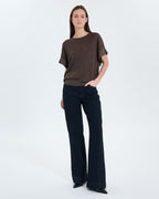 Pull manches courtes taupe_2