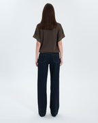 Pull manches courtes taupe_3