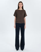 Pull manches courtes taupe_4