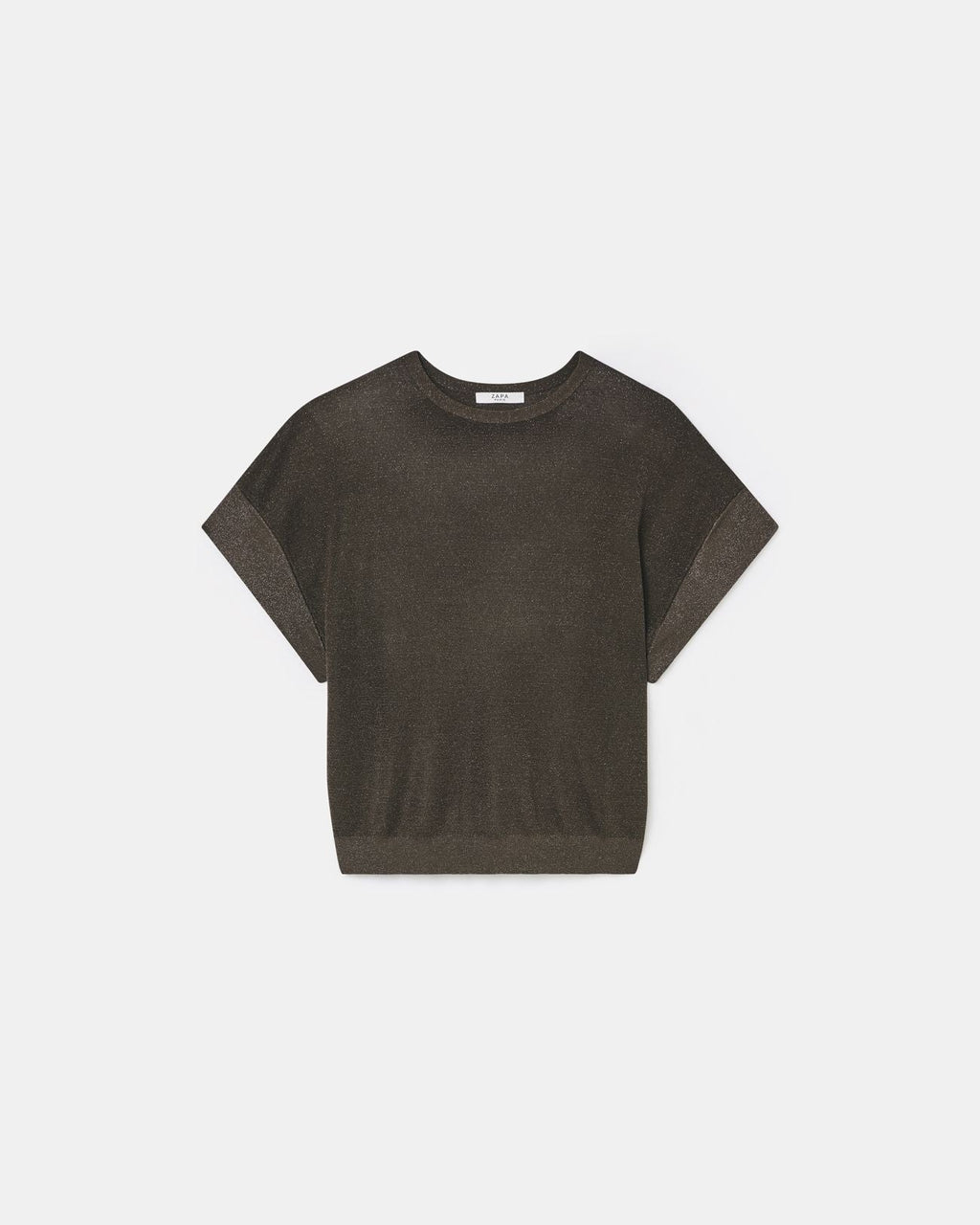Pull manches courtes taupe_5