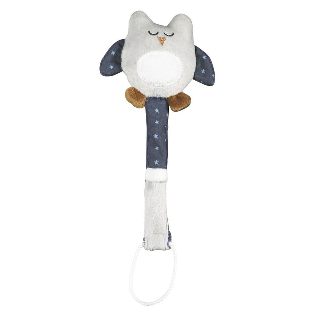Attache-Tétine Bébé En Coton Chouette