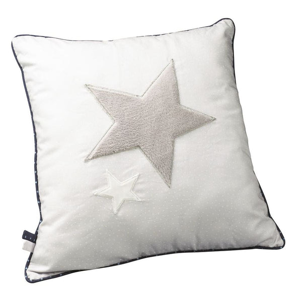 Coussin Décoratif En Coton Blanc Étoile